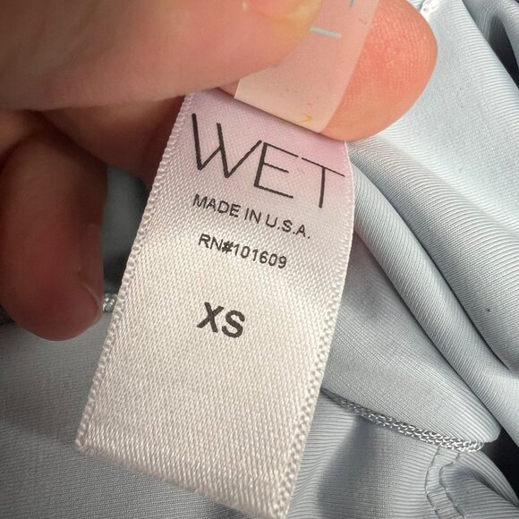 WET Swimwear One Piece Swimsuit Size XS Plunging Neckline Halter K4317 NWT - Picture 9 of 10